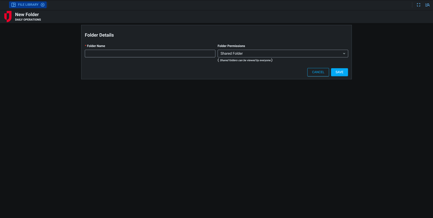 File Library add file dark mode